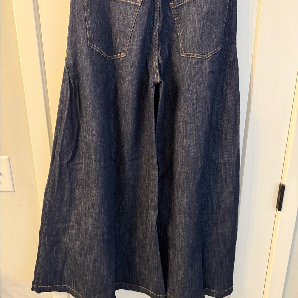 Pilcro and the Letterpress Extra Wide-Leg Dark Wash Women's Jeans - Picture 6 of 7